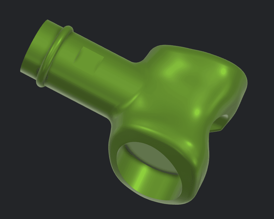 Clean reconstructed CAD model of an orthopedic knee component