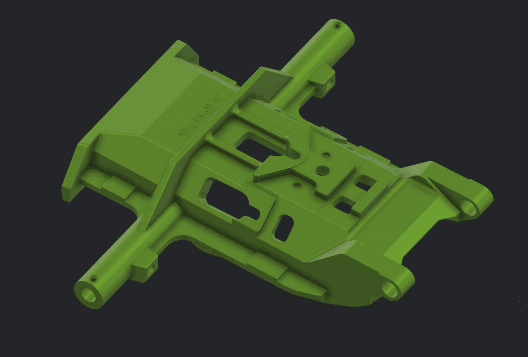 Clean reconstructed CAD model of a Tetra Pak volume flap
